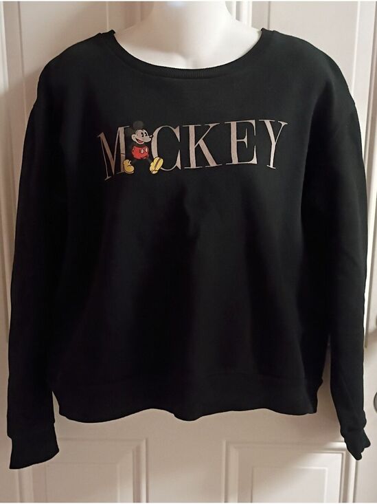 Disney Tops - Mickey Graphic Black Pullover Sweatshirt